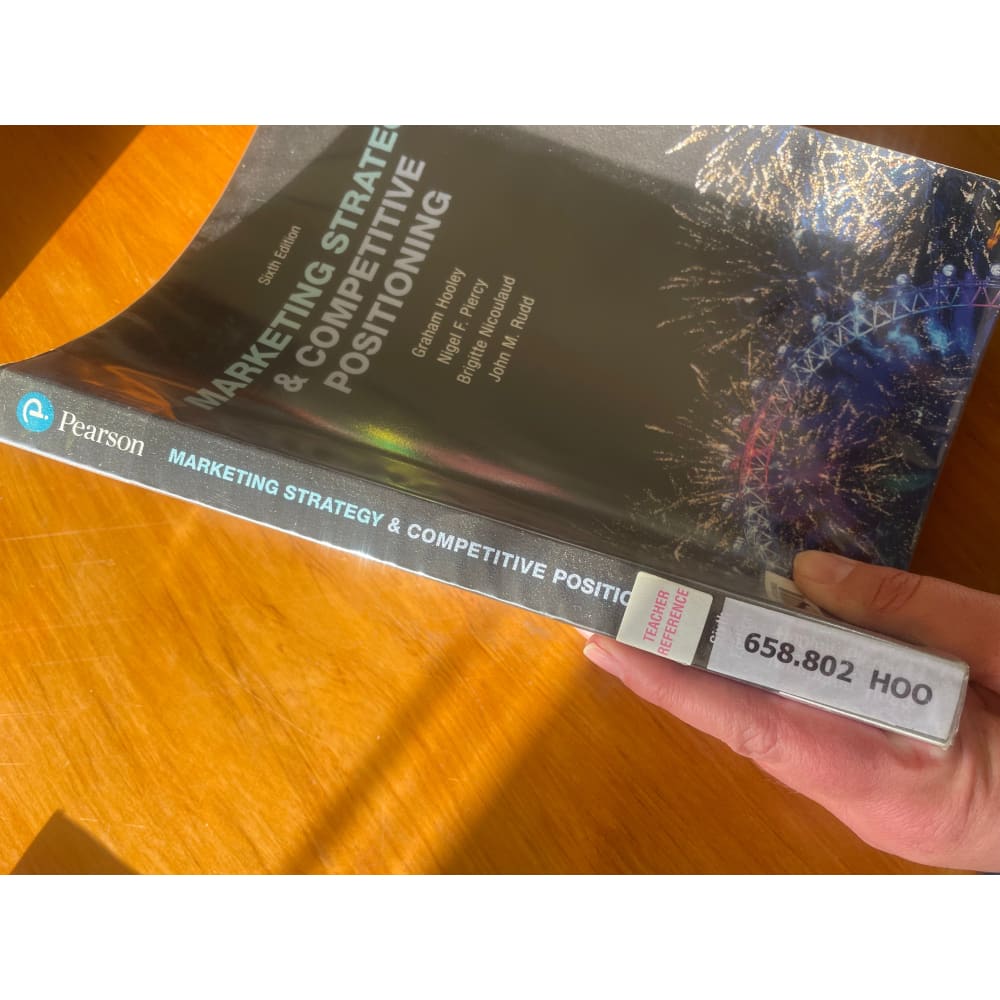 Marketing strategy & competitive positioning: sixth edition - print books book - business - condition: used - marketing