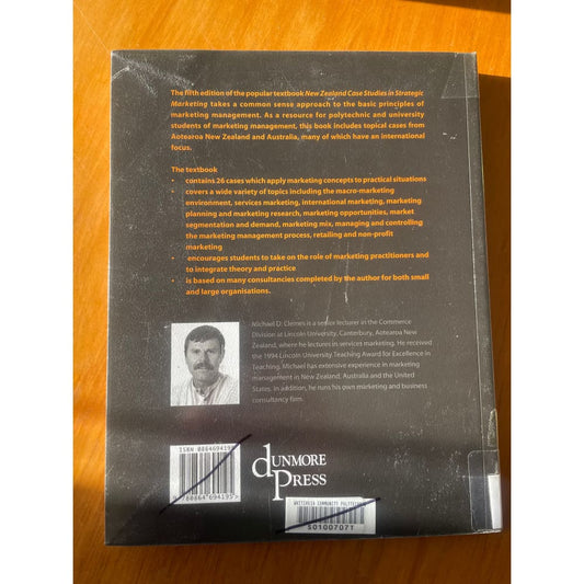 New zealand case studies in strategic marketing - michael d. Clemes - print books book - business - condition: used