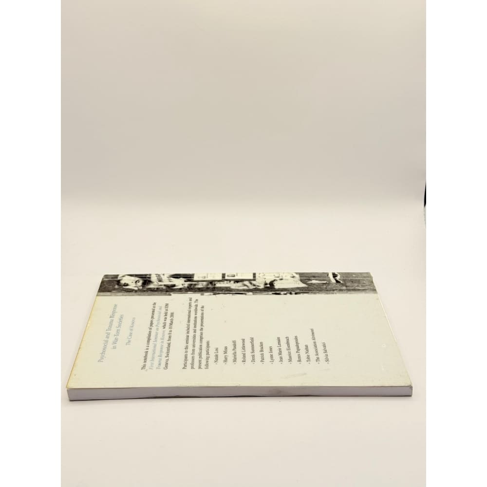 Psychosocial notebook vol. 1 november 2000: psychosocial and trauma response in war-torn societies by iom international