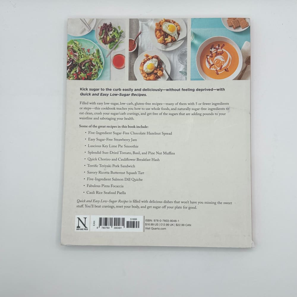 Quick and easy low-sugar recipes by elviira krebber - print books printed media