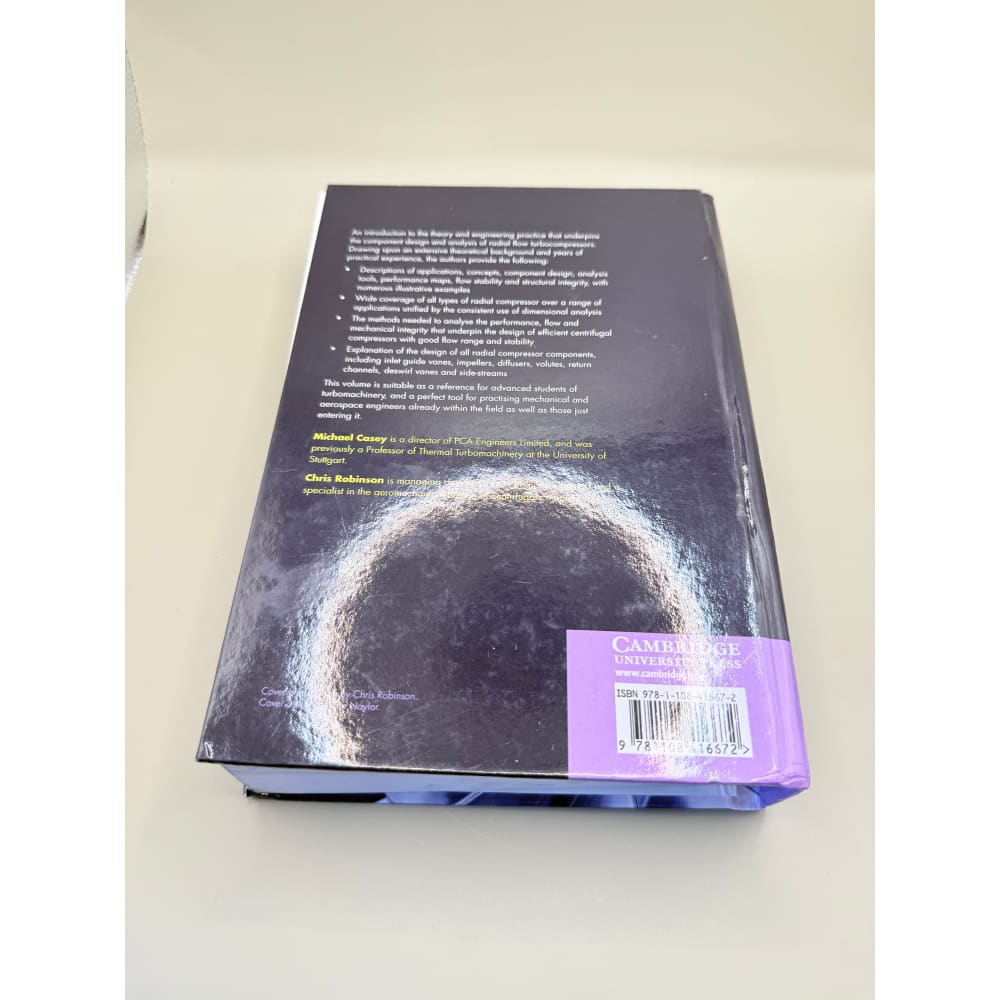 Radial flow turbocompressors: design analysis and applications by michael casey and chris robinson - print books