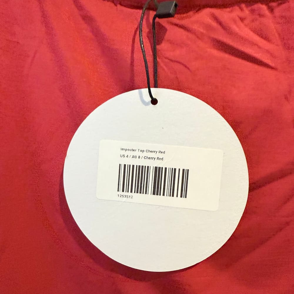 Princess polly size 8 imposter top cherry red - clothing tops top womenās apparel