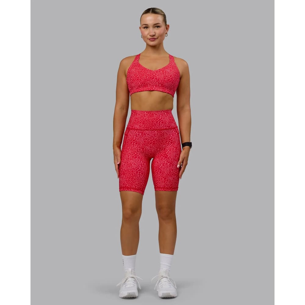Lskd size l fusion bike short red virality - shorts special categories women’s apparel