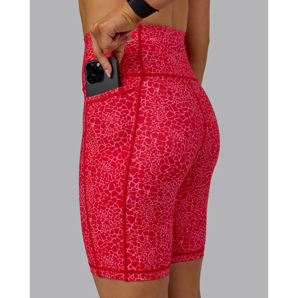 Lskd size l fusion bike short red virality - shorts special categories women’s apparel
