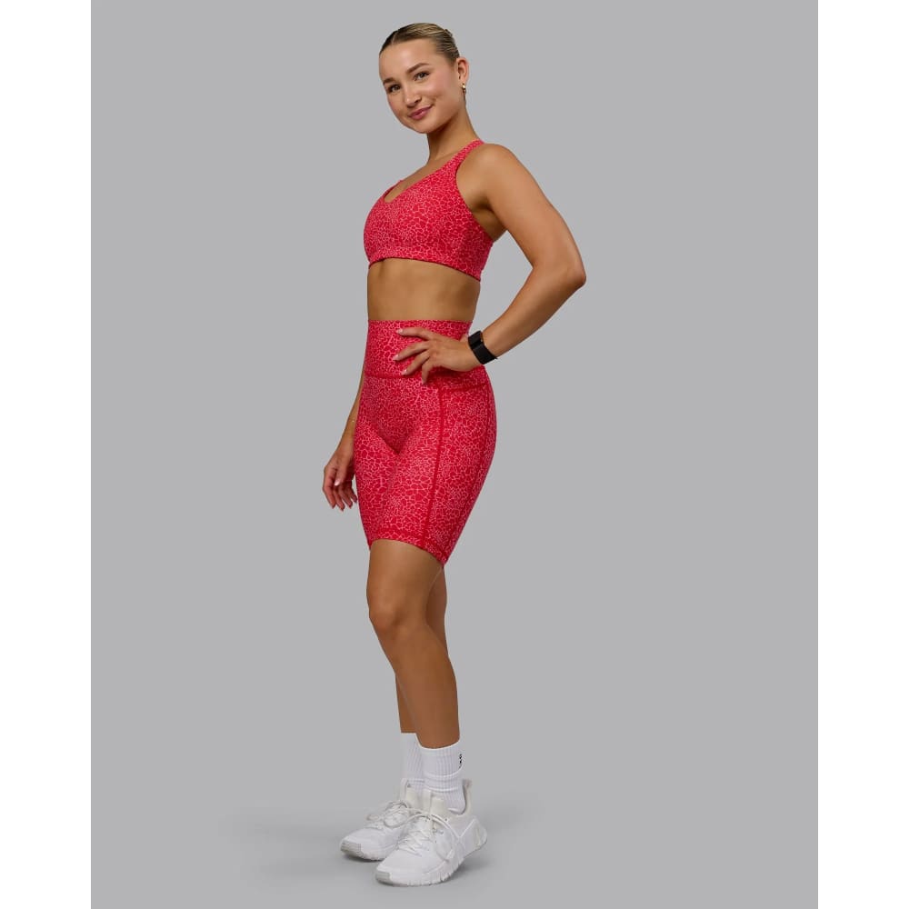 Lskd size l fusion bike short red virality - shorts special categories women’s apparel
