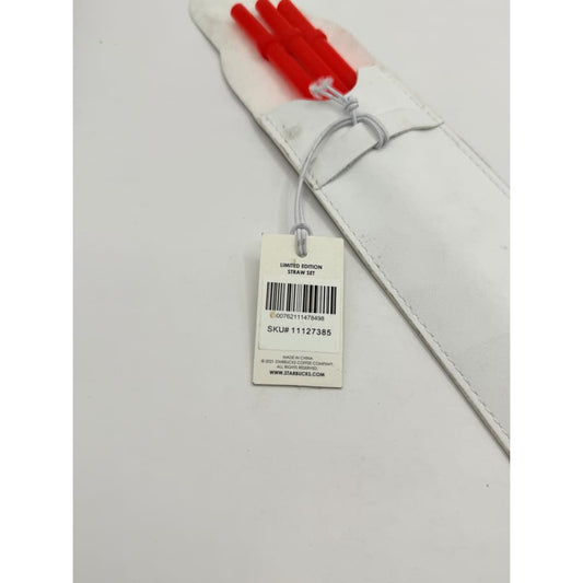 Alice + olivia starbucks limited edition reusable straw set - drinking straws & stirrers home&living materials