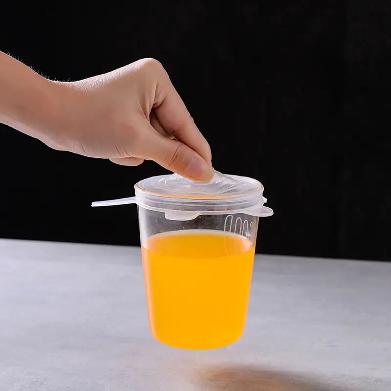 Reuseable silicone stretch lids, - food container covers home&living materials