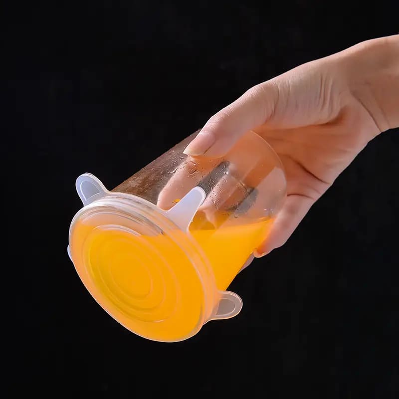 Reuseable silicone stretch lids, - food container covers home&living materials
