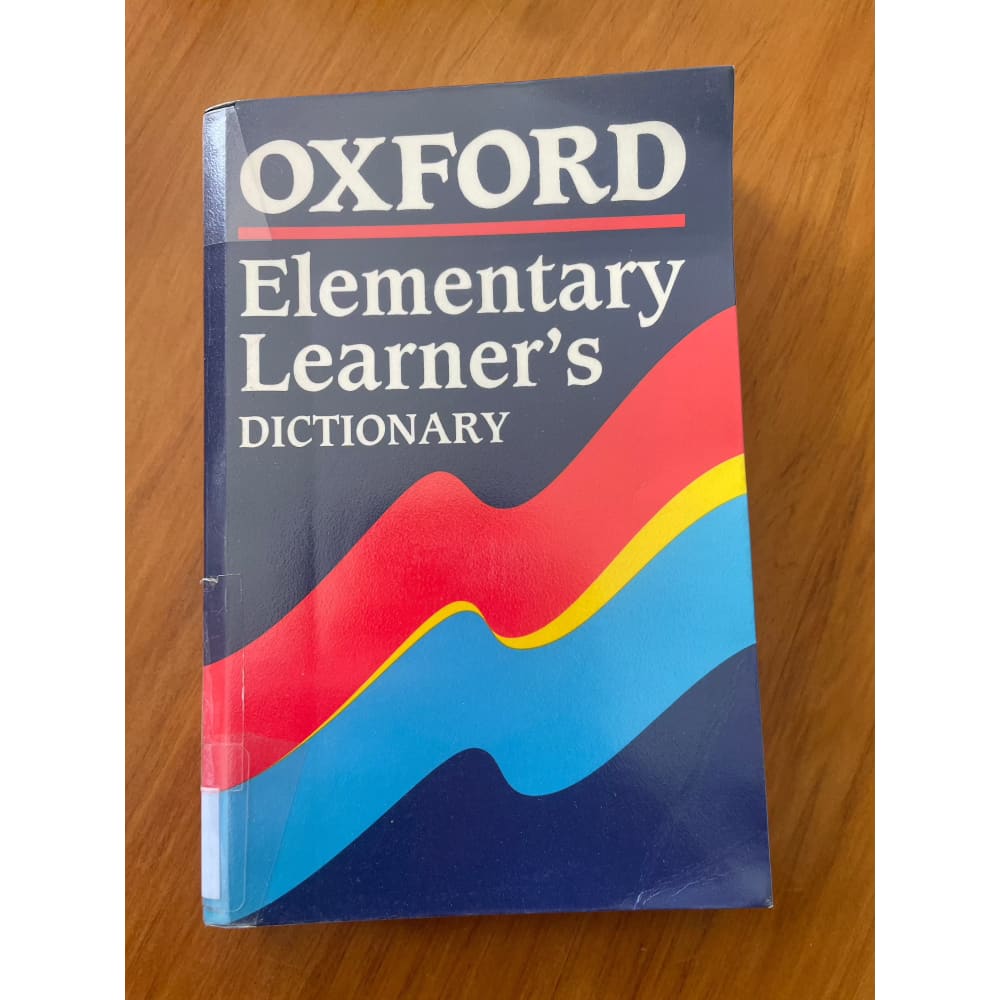 Oxford elementary learner’s dictionary - print books book - condition: used - language - reference printed media