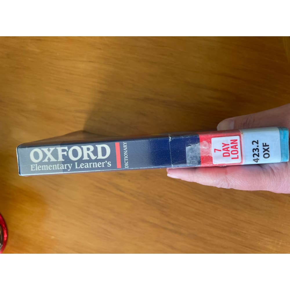 Oxford elementary learner’s dictionary - print books book - condition: used - language - reference printed media