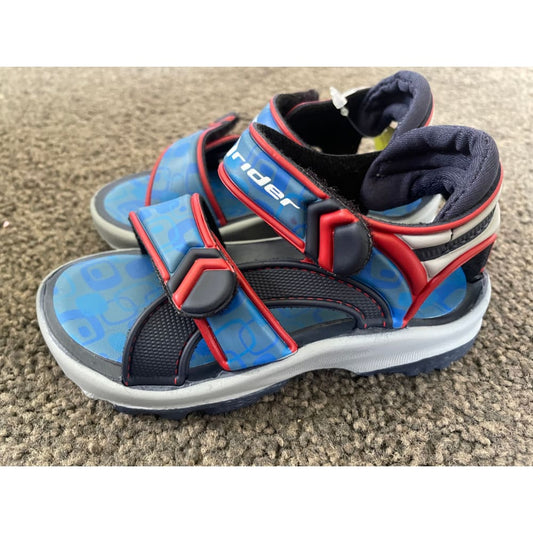 Rider k2 twist ii baby sandals – blue/grey/red | sizes 5 & 11 available - baby & toddler sandals shoes children’s