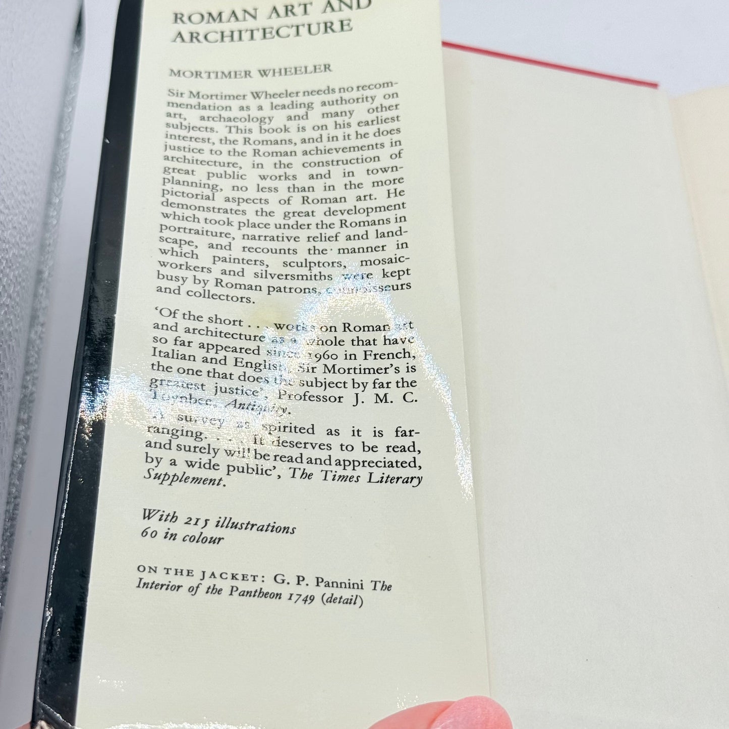 Roman art and architecture by mortimer wheeler - print books condition: used - whatās new printed media