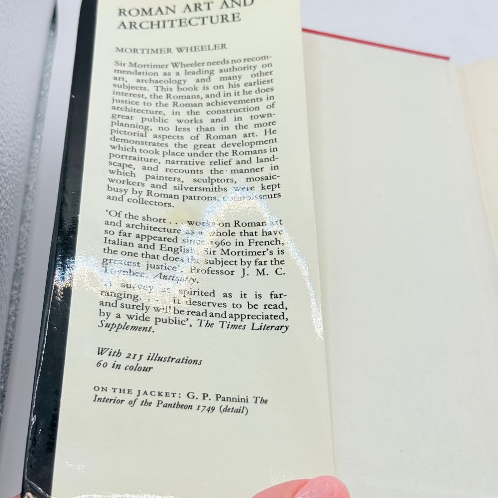 Roman art and architecture by mortimer wheeler - print books condition: used - what’s new printed media