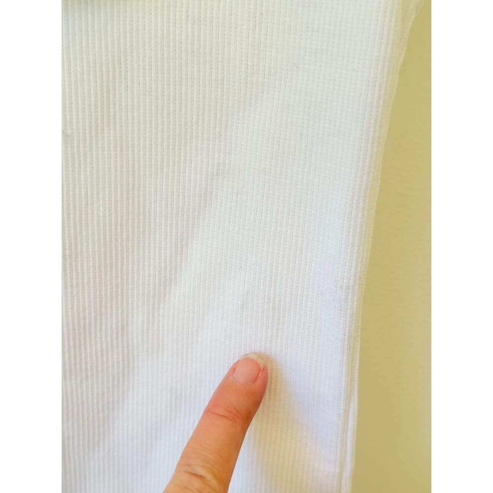 Royál size s white ribbed tank top with black trim rrp $24.99 - tank tops top women’s apparel