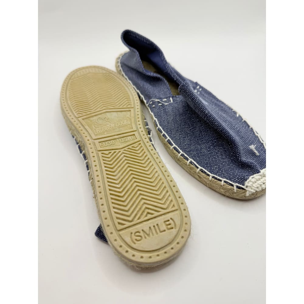 Rubber duck drillos women’s denim flats – relaxed summer style with a coastal vibe - flats women’s shoes