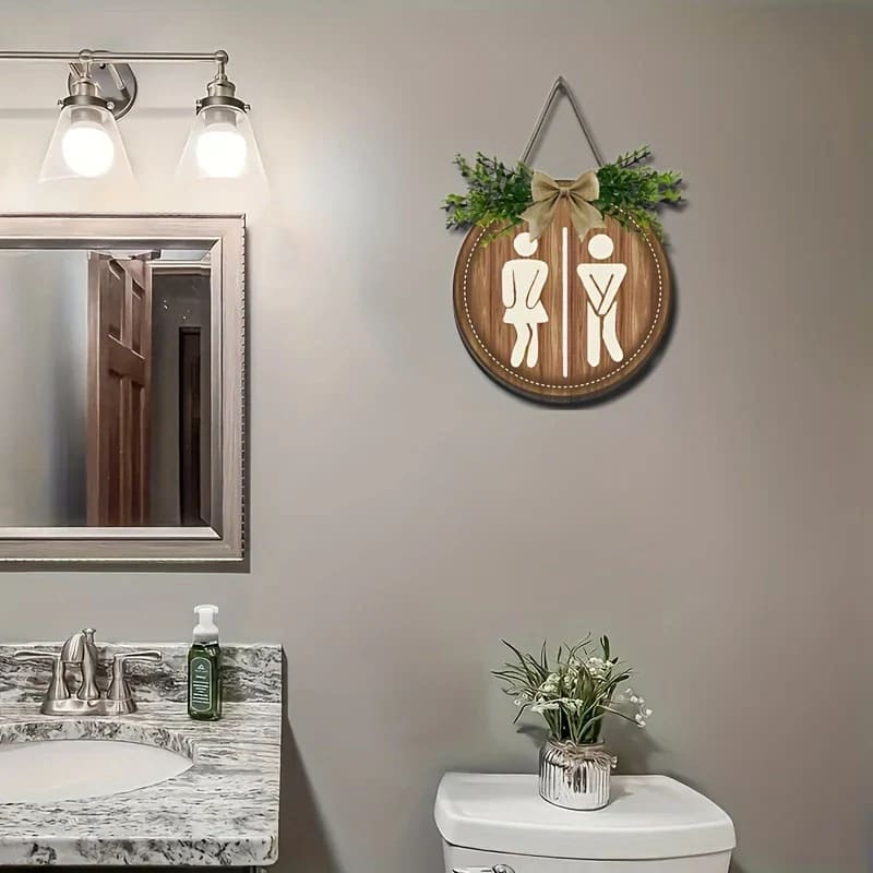 Bathroom sign - novelty signs home&living materials