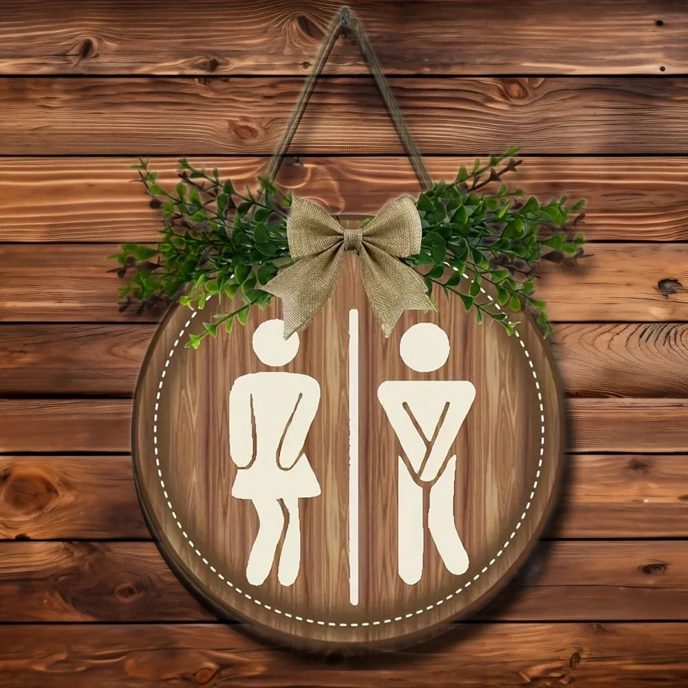 Bathroom sign - novelty signs home&living materials