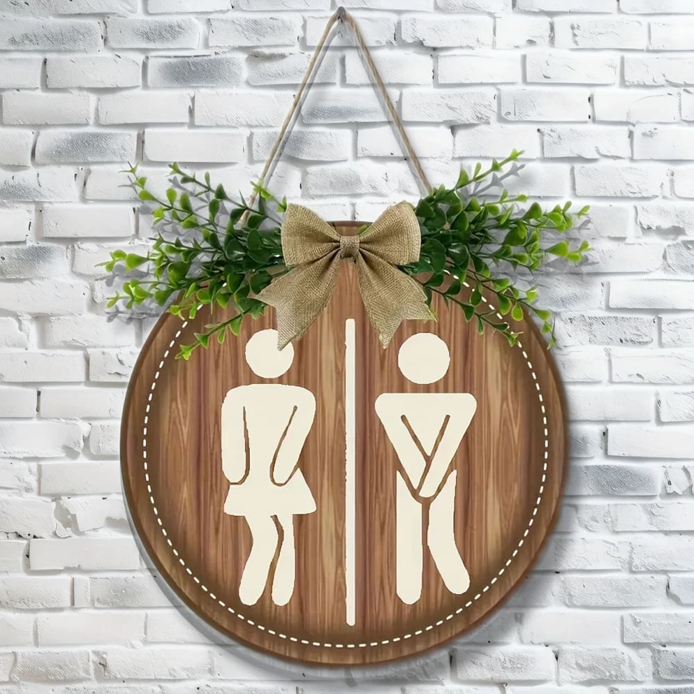Bathroom sign - novelty signs home&living materials