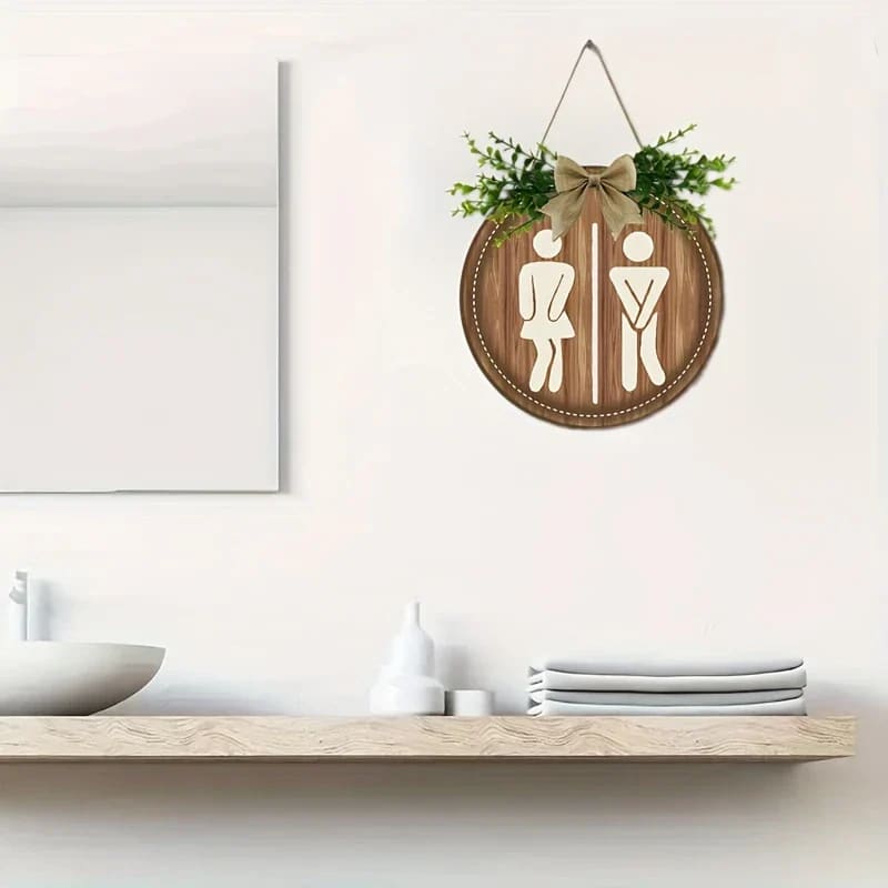 Bathroom sign - novelty signs home&living materials