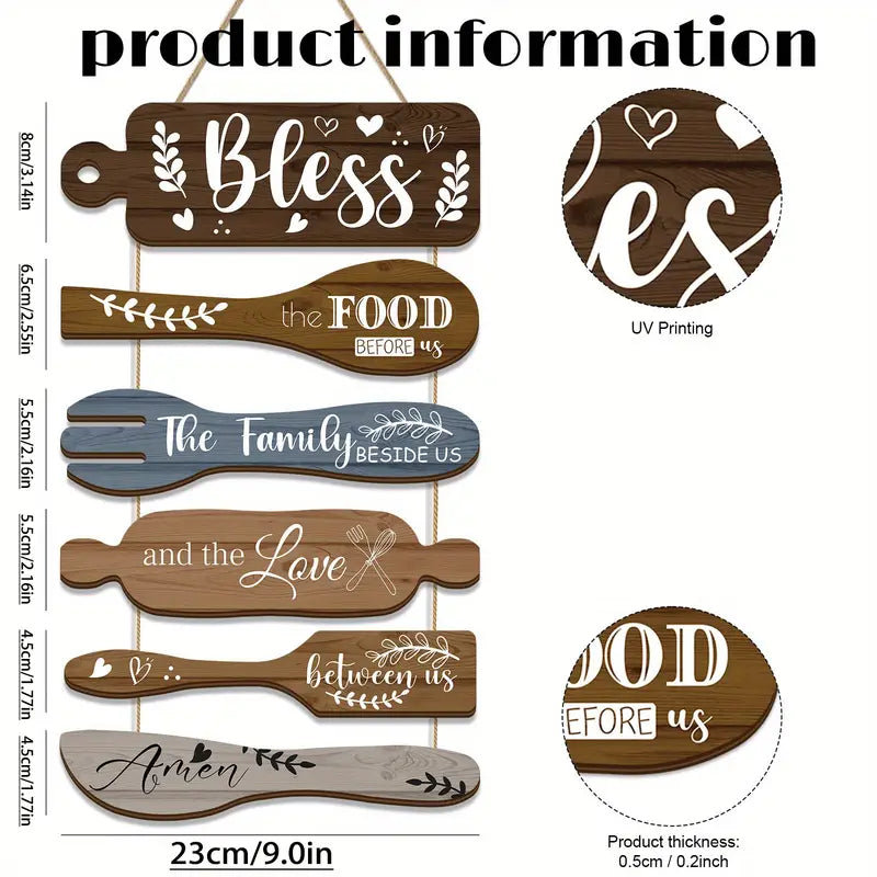 Rustic kitchen wall sign - novelty signs home&living materials