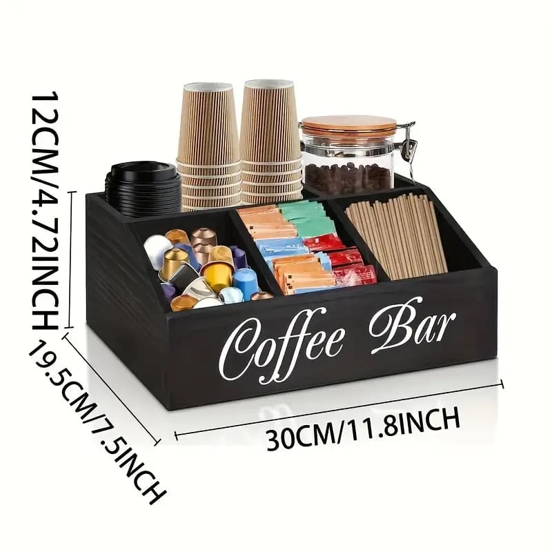 Classic wooden coffee bar - kitchen cabinet organizers home&living materials