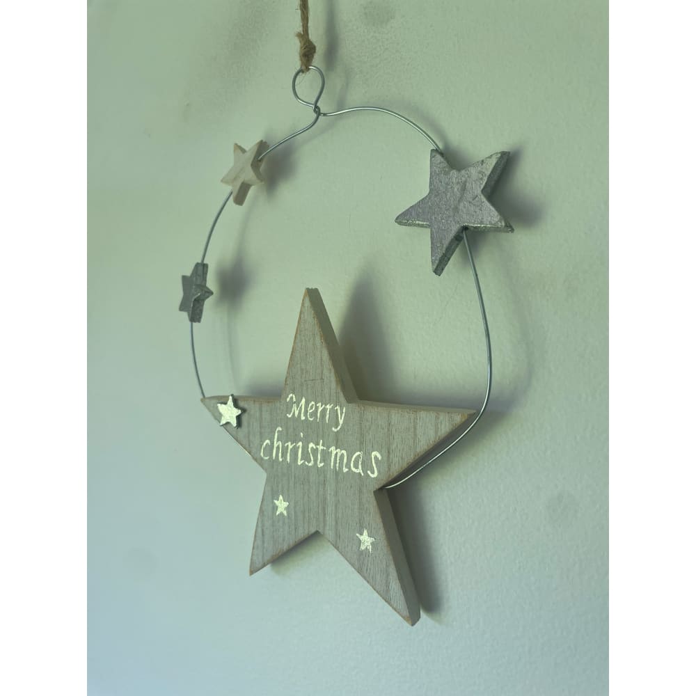 Rustic wooden star christmas ornament - holiday ornaments christmas decorations - seasonal & holidays decorations