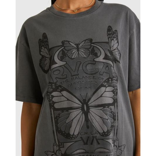 Women’s rvca 100% cotton relaxed monarch t-shirts rrp $64.99 - t-shirts clothing & fashion - tee - top women’s apparel