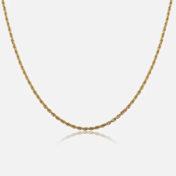 Saar nixon 18k gold plated rope chain necklace 53cm - necklaces condition: used - necklace fashion accessories
