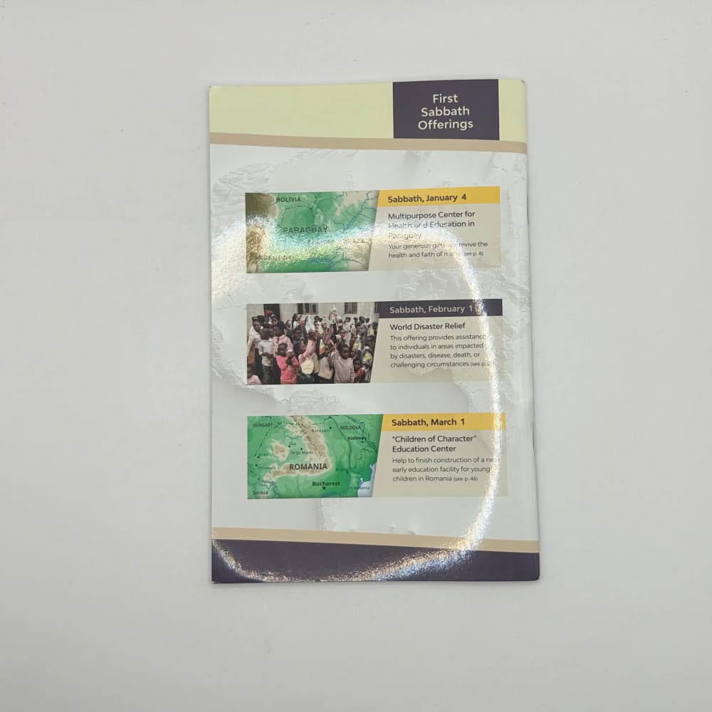 Sabbath bible lessons: the gospel according to john (part one) – 2025 jan-mar senior division study guide - print books