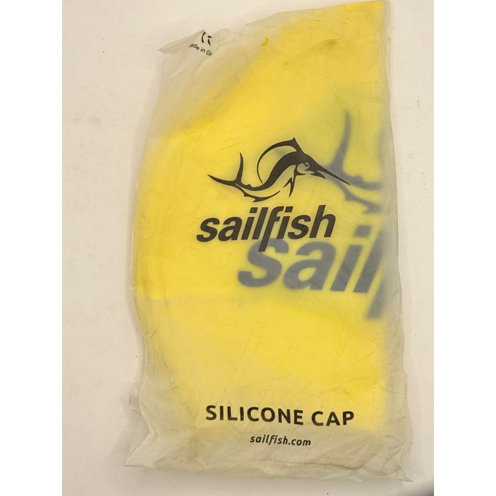Sailfish yellow silicone swim cap - swim caps sports