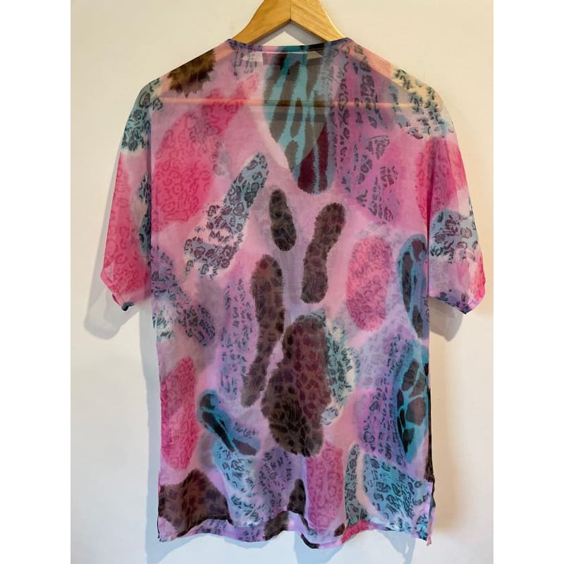 Saint lori size 10 kaftan / beach cover up - cover ups blouse - clothing & fashion - condition: used - short sleeve