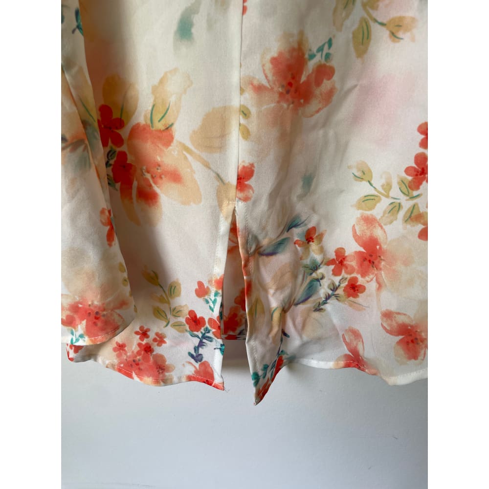 Sanctuary size l coral floral sleeveless top - tank tops condition: used - top women’s apparel