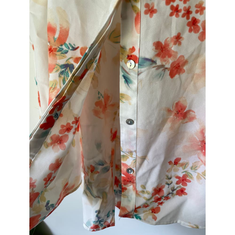Sanctuary size l coral floral sleeveless top - tank tops condition: used - top women’s apparel