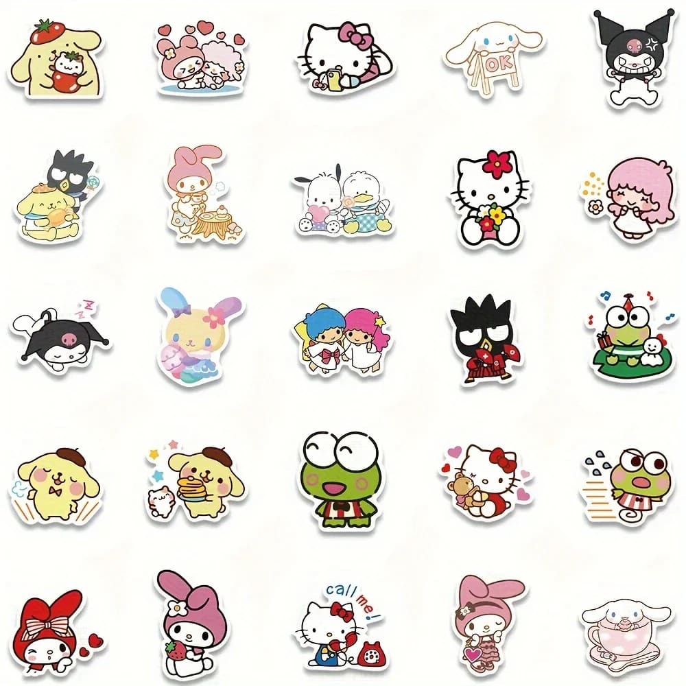 100x sanrio decals - decorative stickers crafts