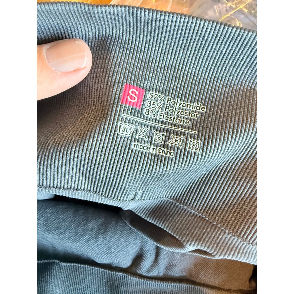 Unbranded size s grey seamless knit leggings - leggings bottom womenâs apparel