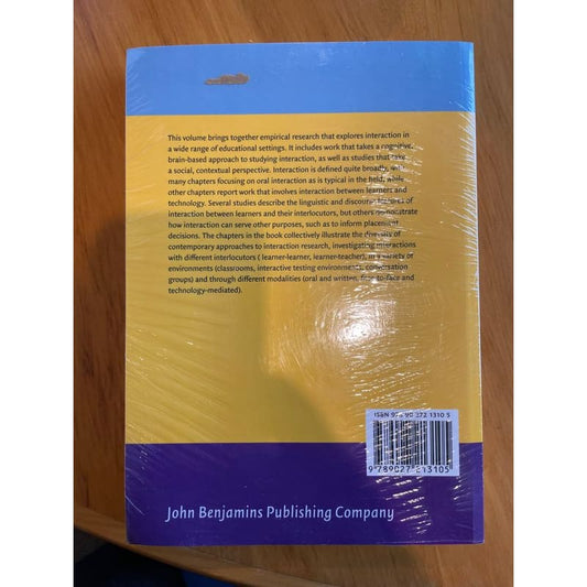 Second language interaction in diverse educational contexts – brand new hardcover - print books book - language &