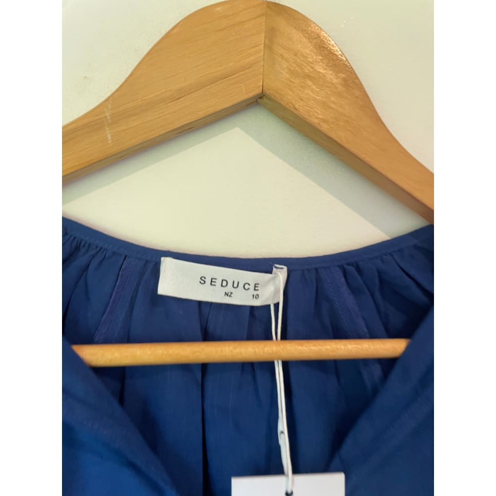 Seduce nz size 10 blue top – brand new - blouses blouse - clothing & fashion - designer clearance - top women’s apparel