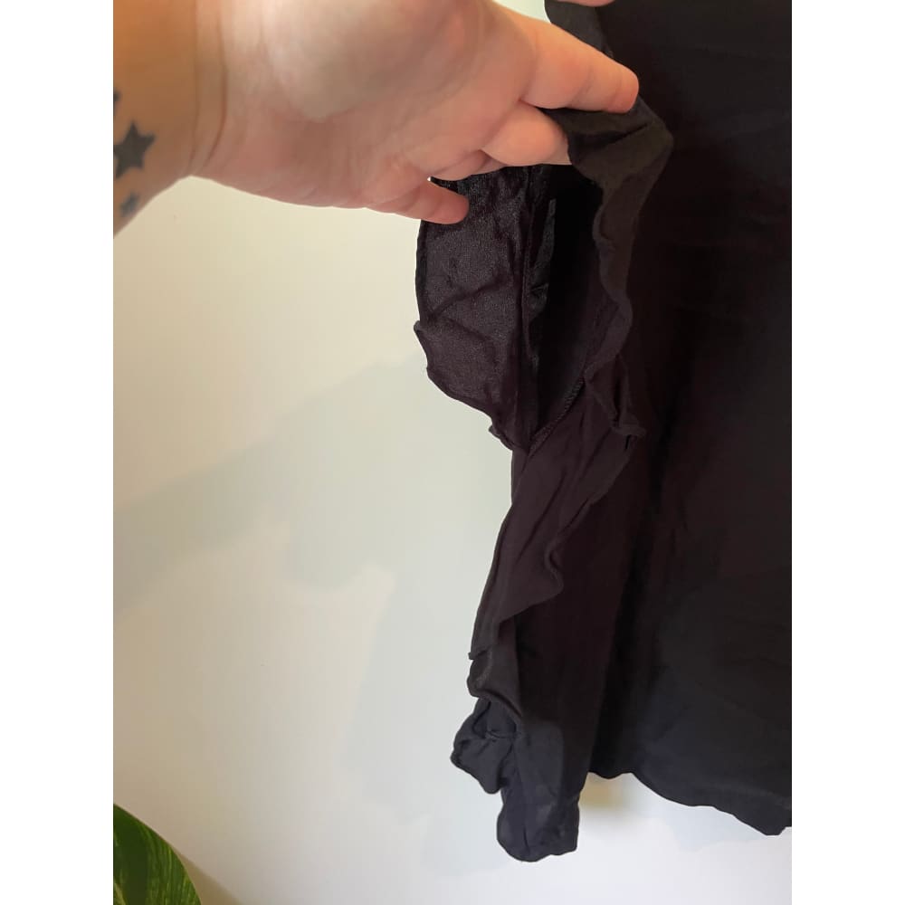 Seduce nz size 12 black casual top – minor flaws noted - blouses blouse - clothing & fashion - designer clearance - top