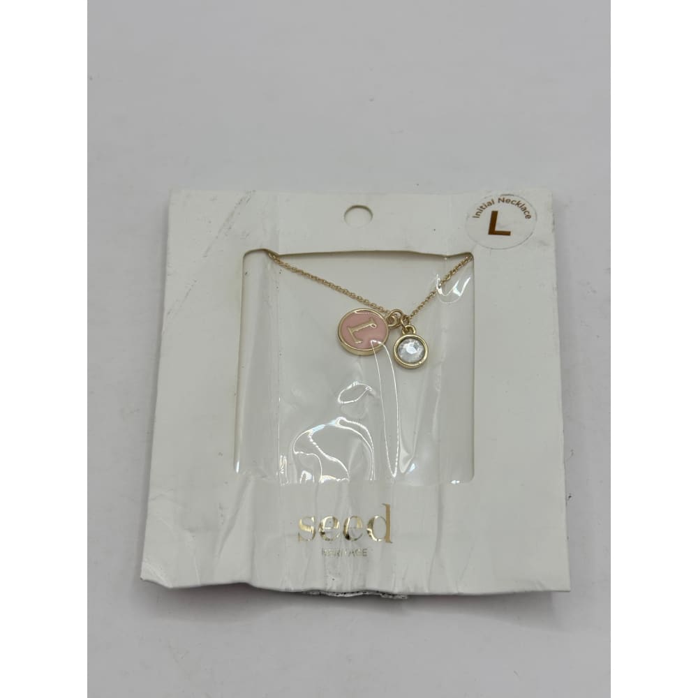 Seed heritage initial l pendant necklace - necklaces necklace fashion accessories