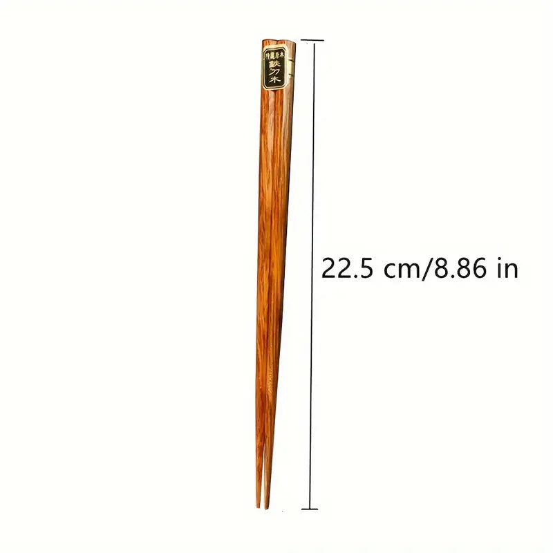 Set of 5 wooden chopsticks – natural reusable dining set - chopsticks home&living materials