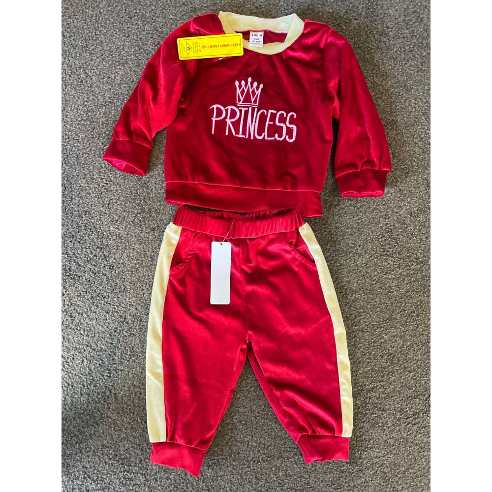 Shein kid’s princess tracksuit size 6-9 months - baby & toddler outfits baby - baby clothing - clothing & fashion