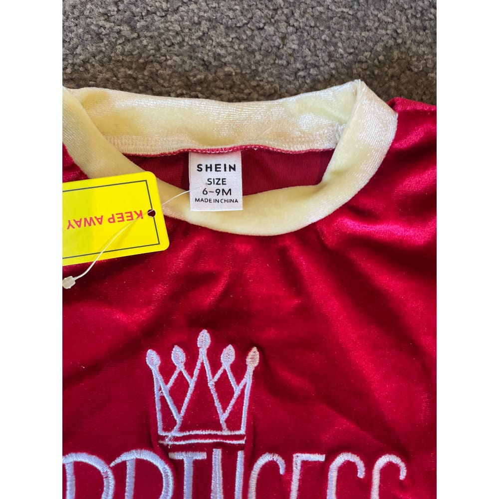 Shein kid’s princess tracksuit size 6-9 months - baby & toddler outfits baby - baby clothing - clothing & fashion