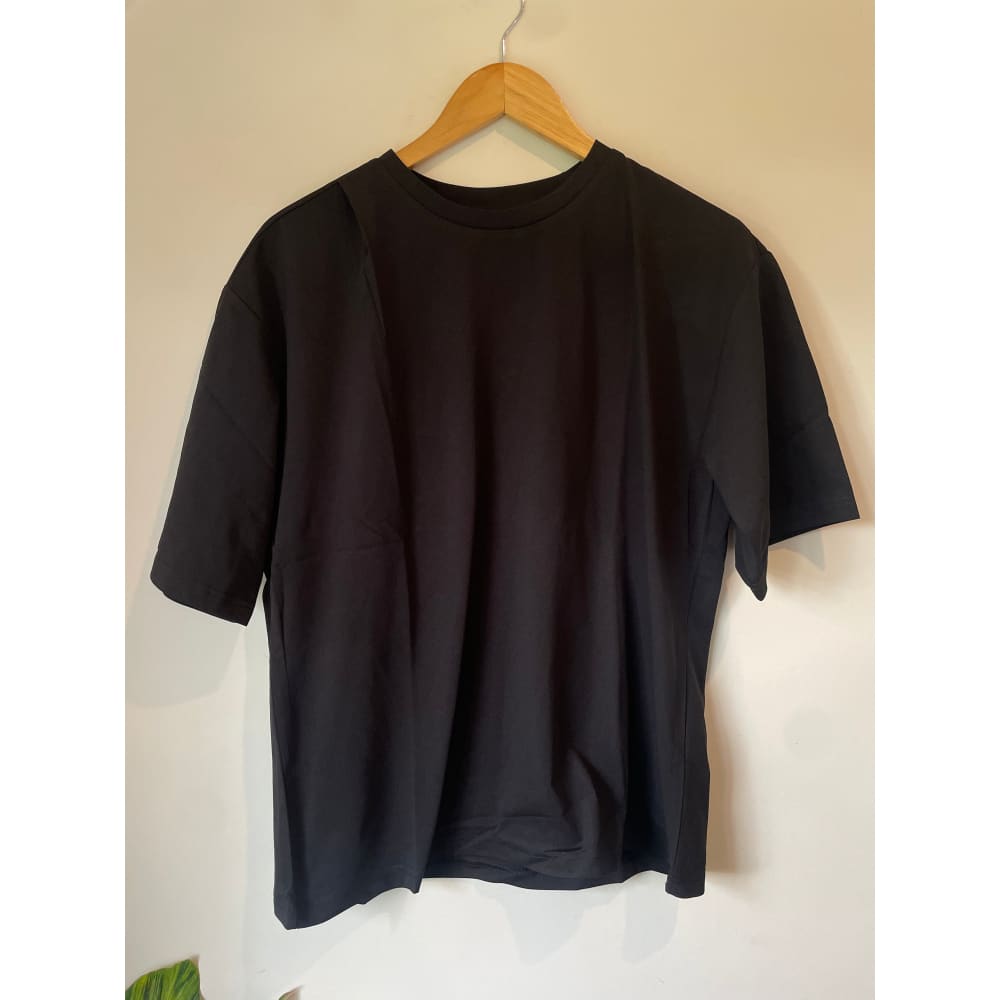 Shein black casual shirt - small - clothing tops clothing & fashion - men - t-shirt - tops menās apparel