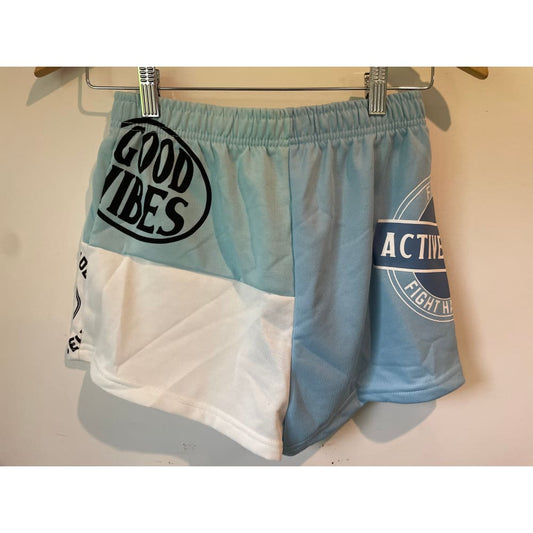 Shein ezwear blue printed shorts - small/8 - shorts bottom - clothing & fashion - shorts women’s apparel