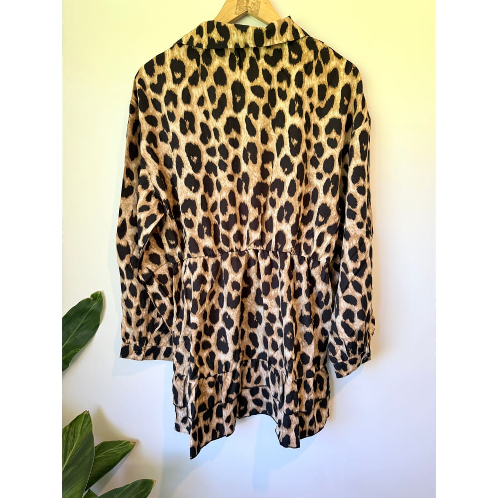 Shein size xl leopard print mini dress - one-pieces bottom womenâs apparel