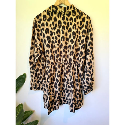 Shein size xl leopard print mini dress - one-pieces bottom women’s apparel
