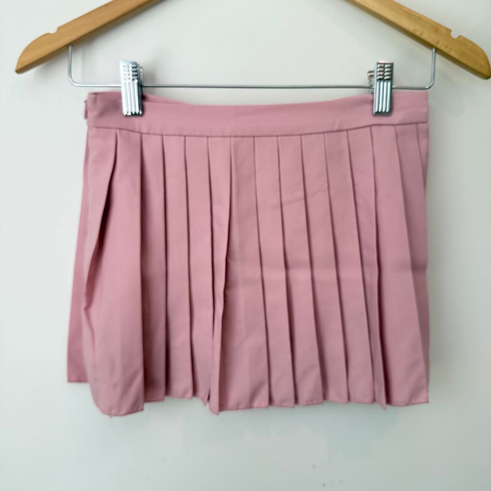 Shein size xs pleated mini skirt - pink - skirts bottom women’s apparel