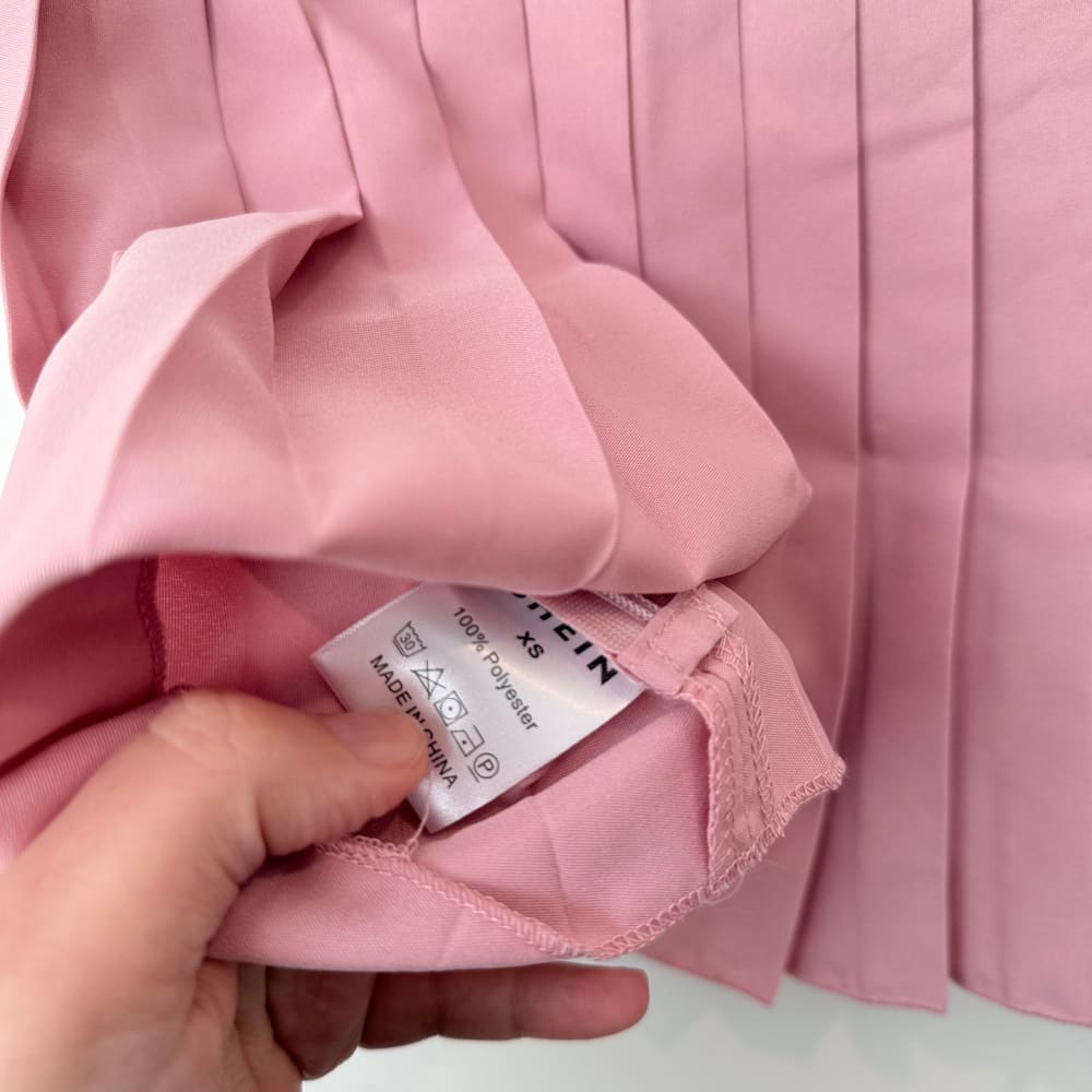 Shein size xs pleated mini skirt - pink - skirts bottom women’s apparel