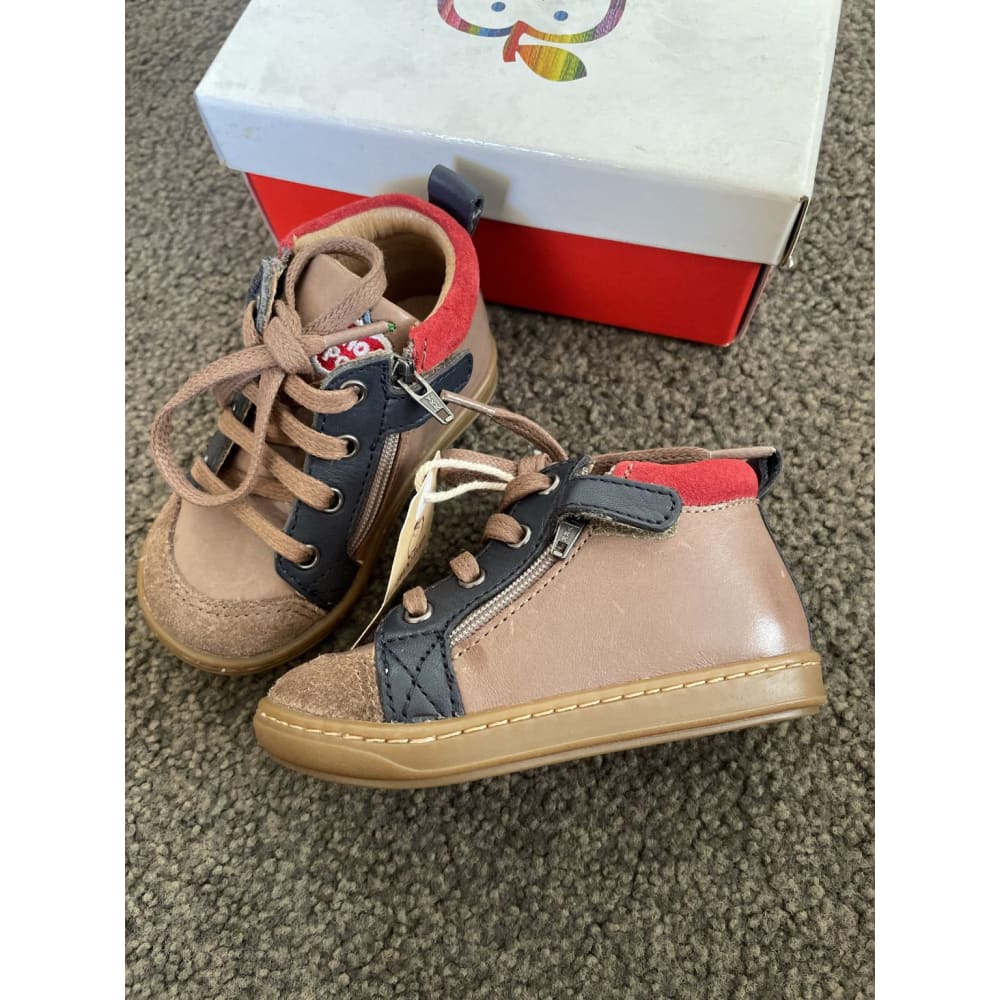 Shoo pom french infant sneakers – brand new - brown / 4 - baby & toddler sneakers clothing & fashion - infant - shoes