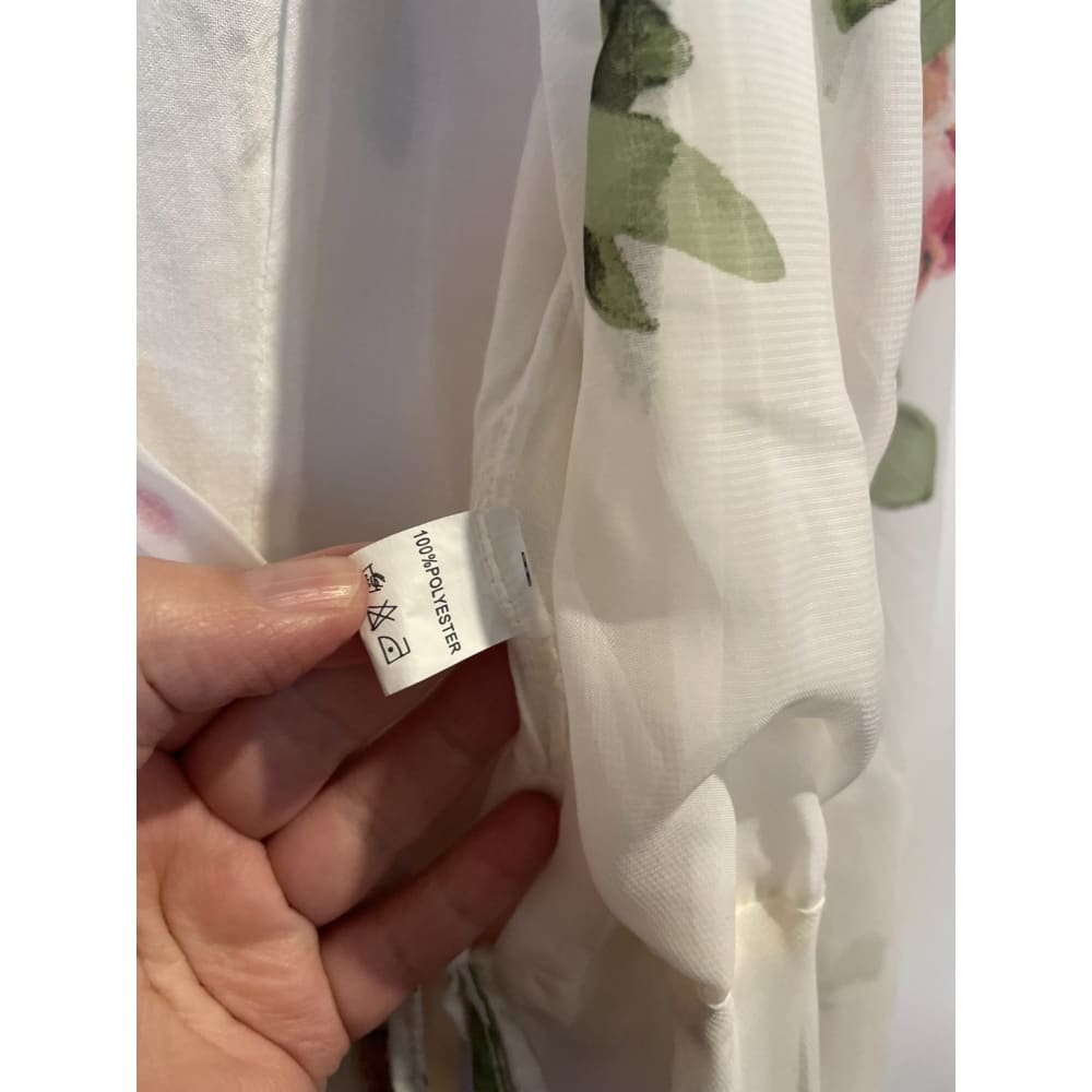 Showpo size 8 tie front floral cardi / cover up - cover ups cardigan - condition: used women’s apparel